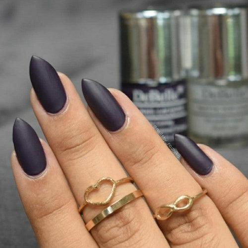 DeBelle Gel Nail Lacquer Royale Viola & Matte Top Coat Combo