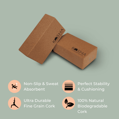 Yoga Brick: Cork Yoga Block