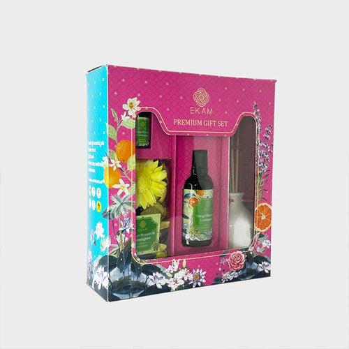 Reed Diffuser & Potpourri Gift Set | Orange Blossom & Lemongrass Scent