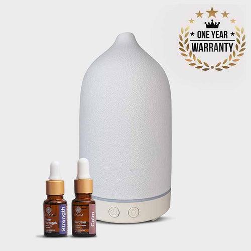 Aroma Diffuser YX-TC-202 White With Free True Joy and Change & Transform Wellness Oils