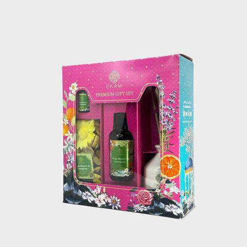 Reed Diffuser & Potpourri Gift Set | Orange Blossom & Lemongrass Scent