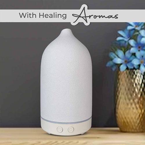 Aroma Diffuser YX-TC-202 White With Free True Joy and Change & Transform Wellness Oils