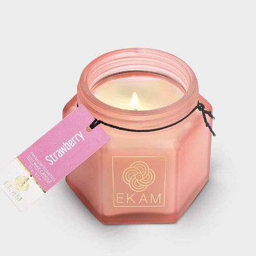 Strawberry Hexa Jar Scented Candle