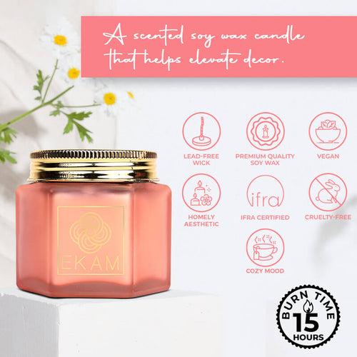 Strawberry Hexa Jar Scented Candle