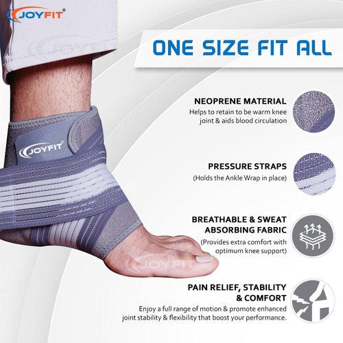 Adjustable Ankle Support Brace with Straps