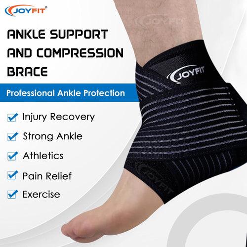 Adjustable Ankle Support Brace with Straps