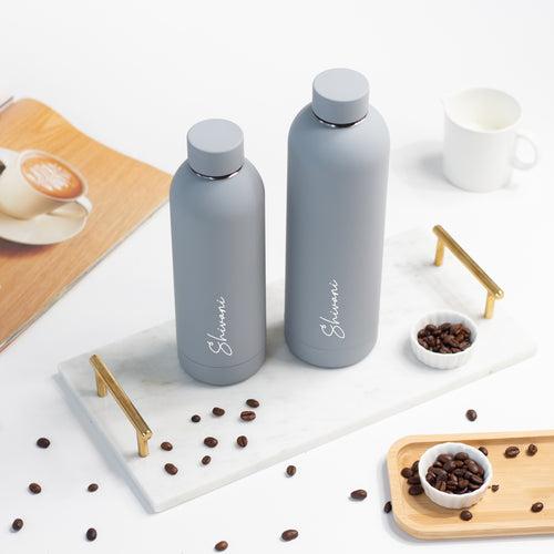 Quench - Personalised Water Bottle - Pebble Grey