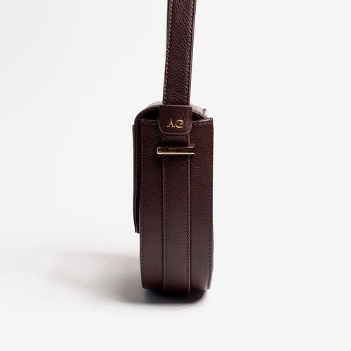 Verve Personalised Crossbody Bag - Dark Brown