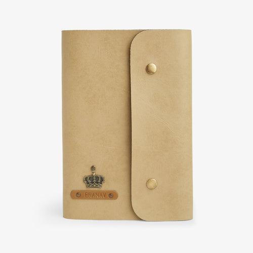 Personalised Button Diary - Beige