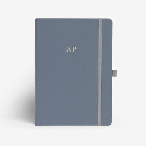 Personalised Hardbound Notebook - Grey