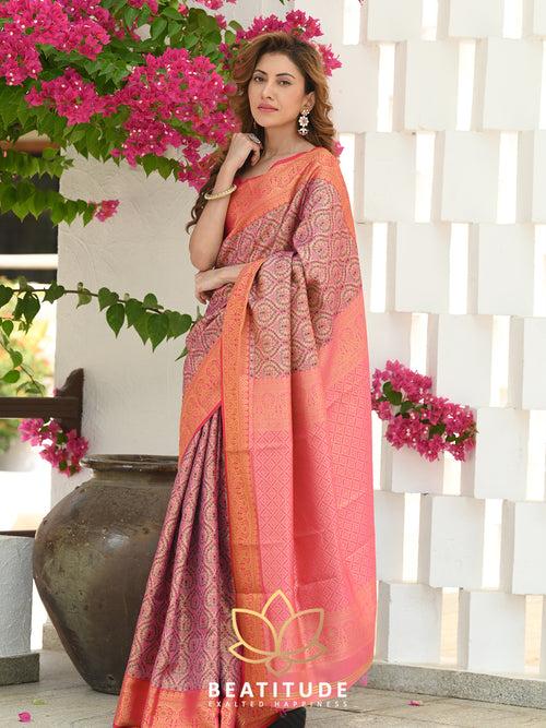 Multicolor Woven Banarasi Saree