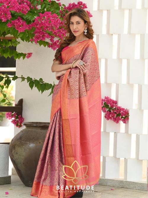 Multicolor Woven Banarasi Saree