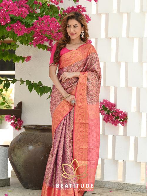 Multicolor Woven Banarasi Saree