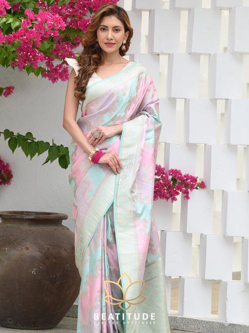 Multicolor Woven Banarasi Saree