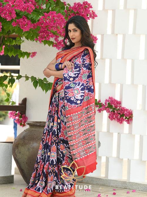 Multicolor Woven Patola Saree