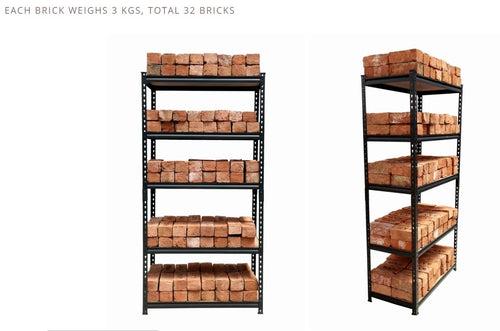 Homegenic Boltless Multi Purpose Adjustable Rack with Laminated Engineered Wood Shelves