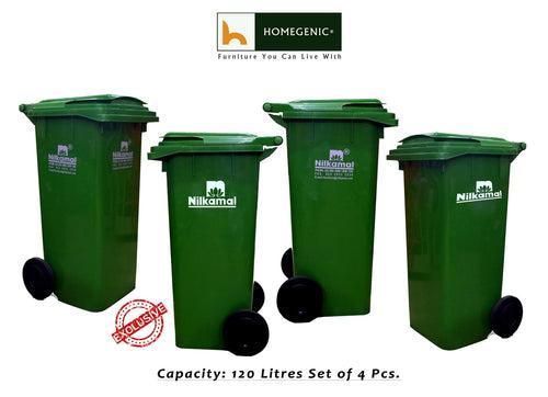 Nilkamal 120 Ltr Wheel Garbage Dustbin (Swachh Bharat Mission)