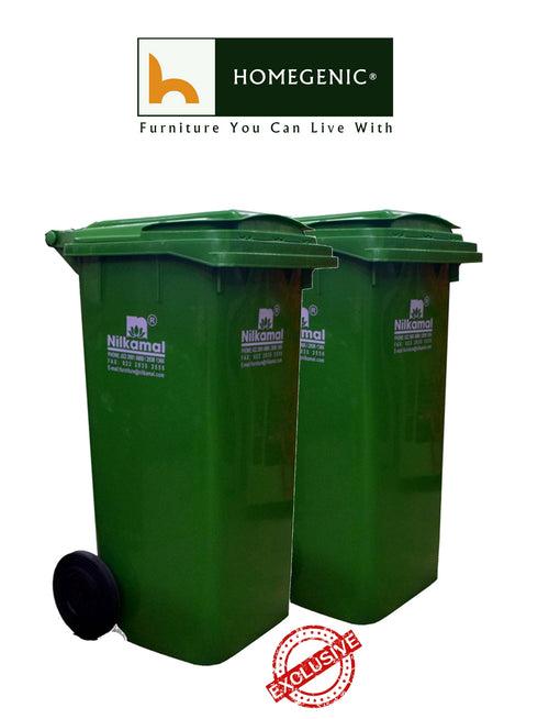 Nilkamal 120 Ltr Wheel Garbage Dustbin (Swachh Bharat Mission)