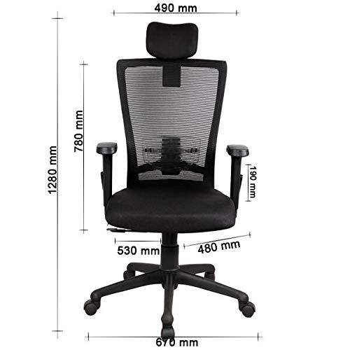 Bentwood Mystique High Back Mesh Office Chair (Black)