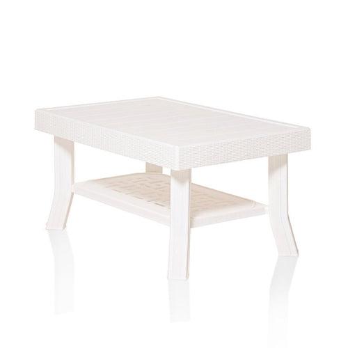 Premium Chair & Table 4+1 (Milky White)