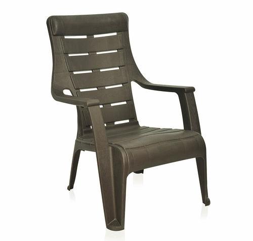 Nilkamal Sunday Garden Chair, Set of 2 (Weather Brown)