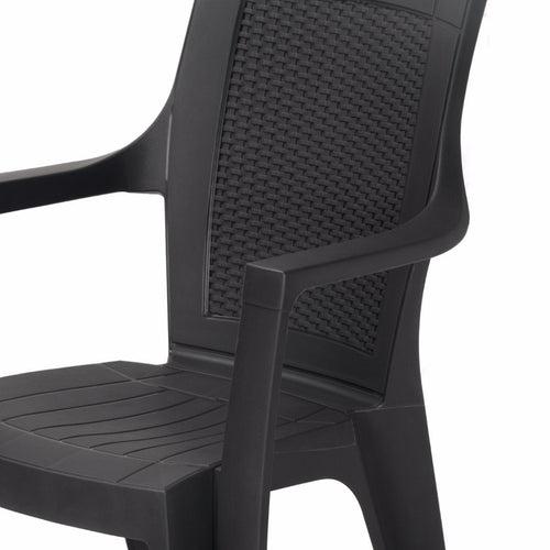 Nilkamal Mystique High Back Chair with Arm (Brown)