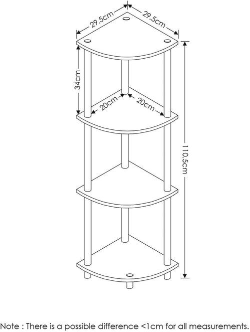 Storedge Corner Wall Shelf Multipurpose Utility Storage Organizer for Home Décor