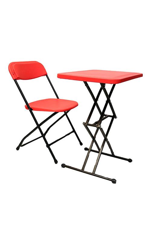 Scissor Folding Table with Chair Amity