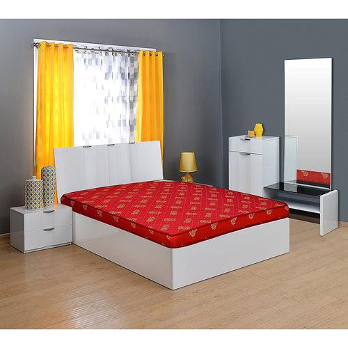 Nilkamal Sparkle 4-inch Single Size Foam Mattress (Maroon, 72x48x4)