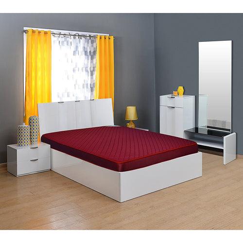 Nilkamal Executive 5-inch Single Size Foam Mattress (Maroon, 72x36x5)