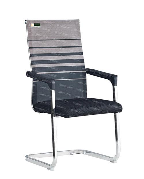 Homegenic S Type Cantilever Mesh Office Visitor Chairs (Stainless Steel) Rectangular Pipe