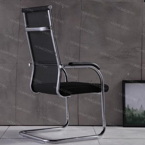 Homegenic S Type Cantilever Mesh Office Visitor Chairs (Stainless Steel)