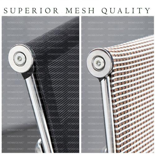 Homegenic S Type Cantilever Mesh Office Visitor Chairs (Stainless Steel)