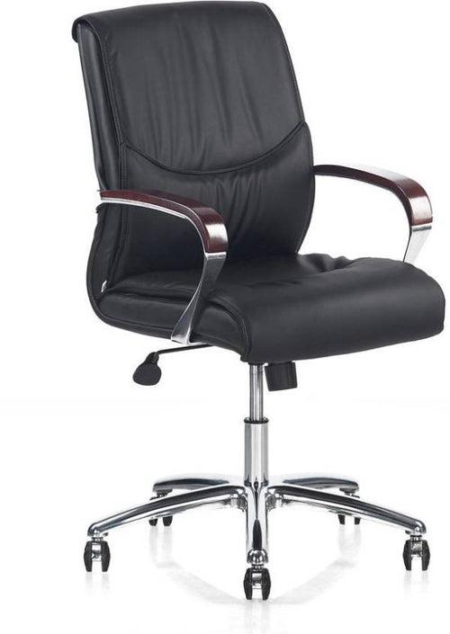 Nilkamal Boss Admiral Mid Back Office Chair (Black)