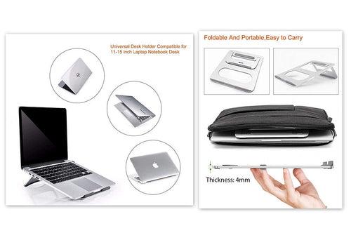Homegenic Air Vented Multi-Function Folding Portable Table Stand for Laptops (13" to 15" Laptop)