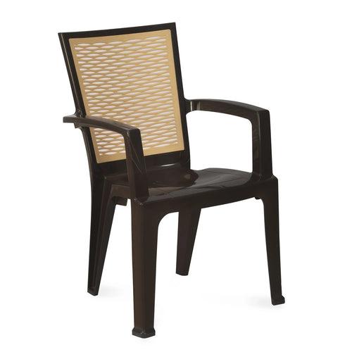 Homegenic River Plastic High Back Chair (Super Glossy Finish)