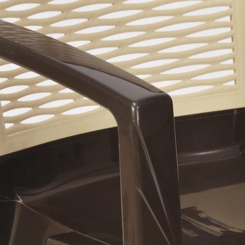 Homegenic River Plastic High Back Chair (Super Glossy Finish)