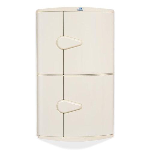 Nilkamal Blooms Plastic Wall Mount 2 Door Corner Cabinet