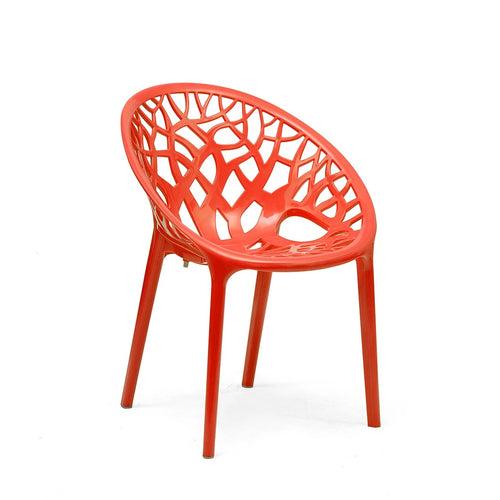 Nilkamal Crystal PP Chairs (Red Color)