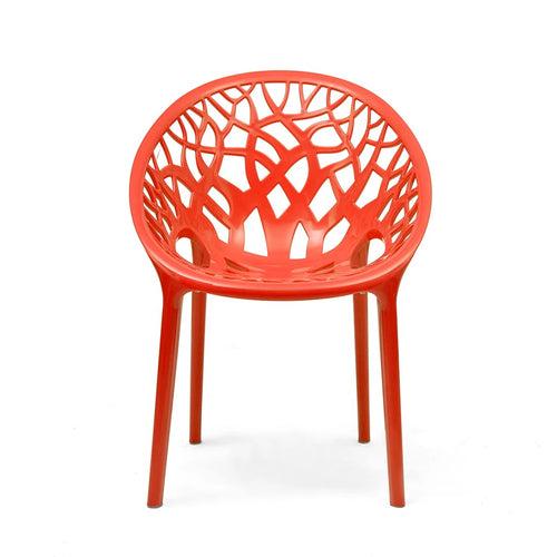 Nilkamal Crystal PP Chairs (Red Color)