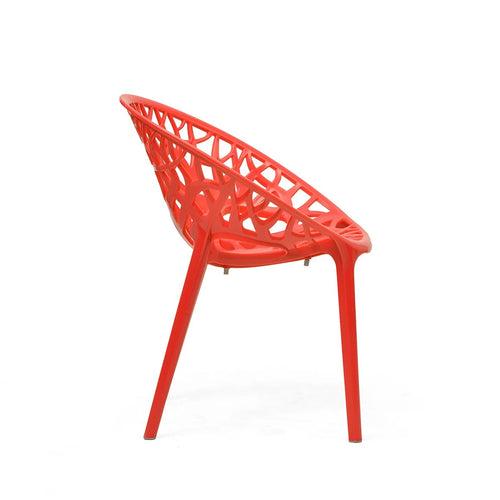 Nilkamal Crystal PP Chairs (Red Color)