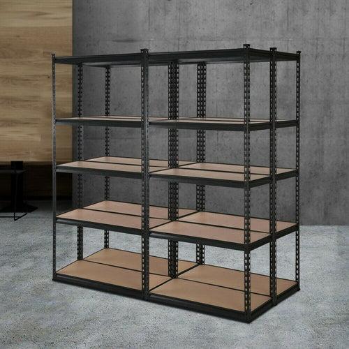 Homegenic Boltless Multi Purpose Adjustable Rack with Laminated Engineered Wood Shelves