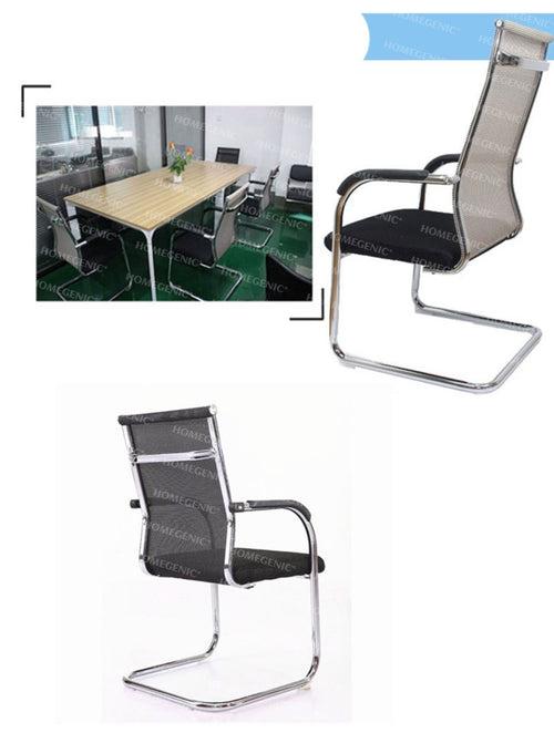 Homegenic S Type Cantilever Mesh Office Visitor Chairs (Stainless Steel)