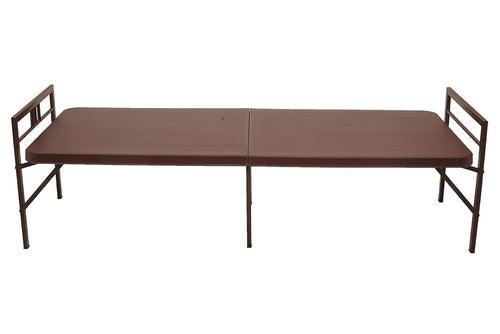 Supreme Smart Folding Bed for Guest with Powder Coating Paint (Brown)