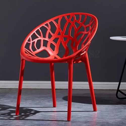 Nilkamal Crystal PP Chairs (Red Color)