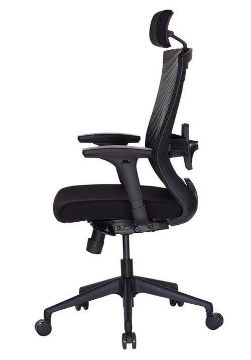 Bentwood Mystique High Back Mesh Office Chair (Black)