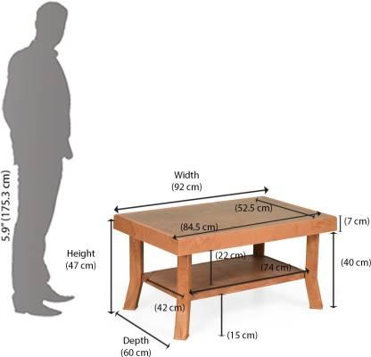 Nilkamal Rogue Coffee Table with Tempered Glass