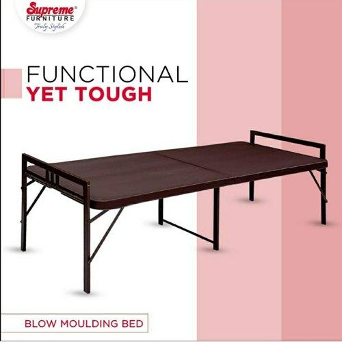 Supreme Smart Folding Bed for Guest with Powder Coating Paint (Brown)