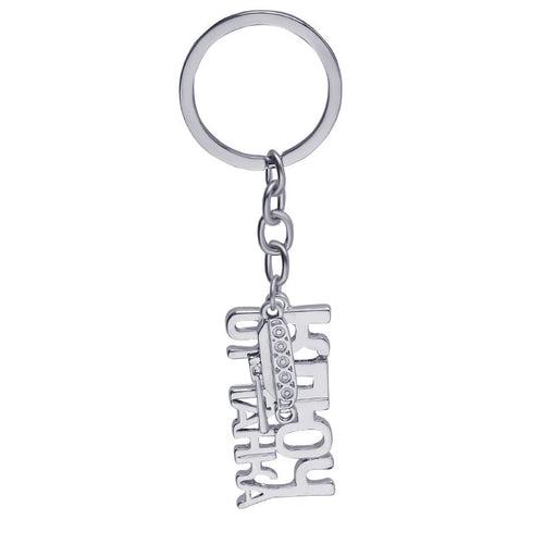 Russian Letter Tank Charm Key Chain