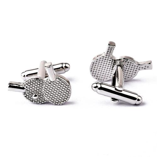 Table Tennis Shape Cufflinks